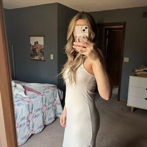 H&M Cream Midi Dress